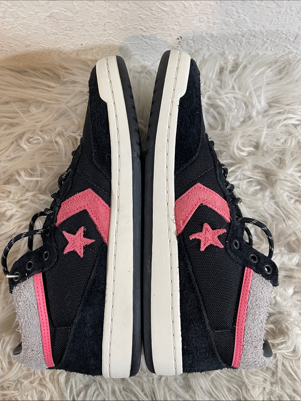 CONVERSE FASTBREAK PRO MID Cordura Sneakers Total Eclipse & Pink Size 11 NEW - Picture 9 of 14